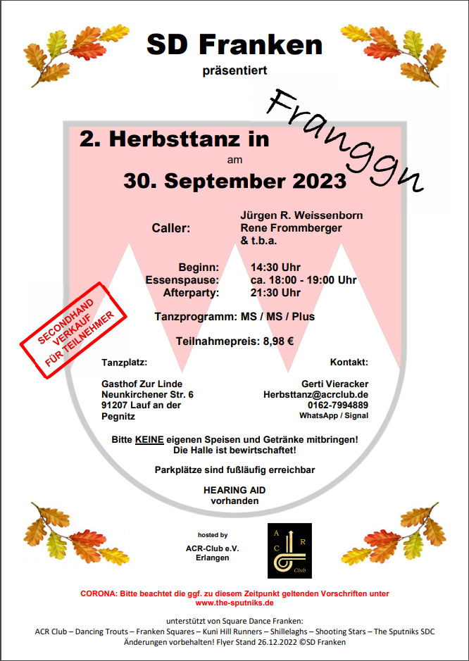 Der Flyer vom 2. Herbsttanz in „Franggn“ ist da!